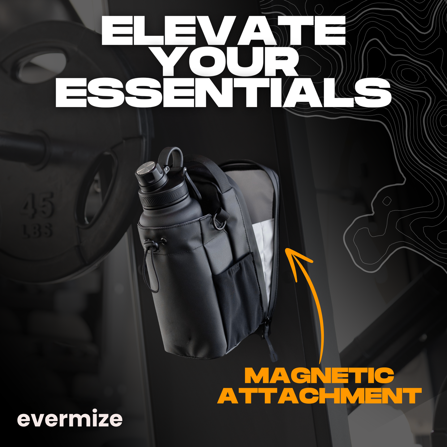 evermize™ magnetic bottle bag